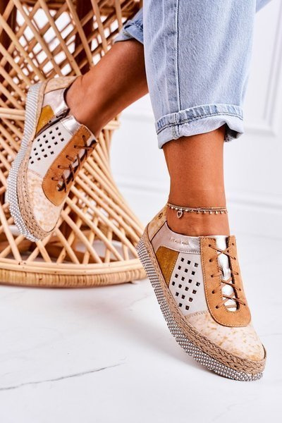 Жіночі шкіряні броги Maciejka Yellow 03339-44