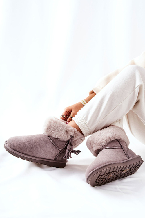 Снігові чоботи Fringed Grey Sorella