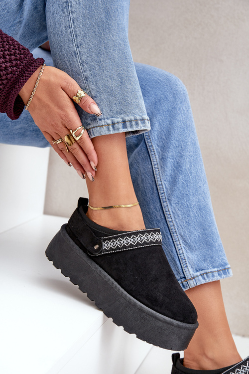 Снігоступи З Декоративною Вишивкою Чорні Selithria