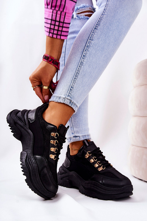 Спортивне взуття на платформі Чорний Flynn