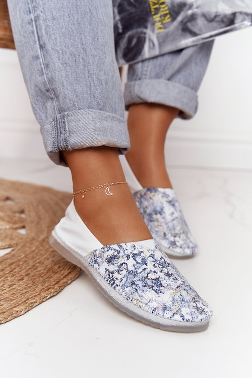 Жіночі шкіряні балетки Maciejka White 01930-85