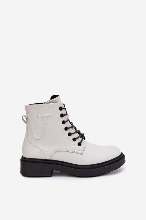 Теплі жіночі чоботи з натуральної шкіри Sergio Leone BT25248-S Білі