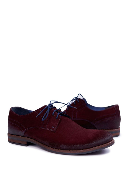 Чоловічі повсякденні шкіряні напівчеревики Nikopol Maroon Lajos