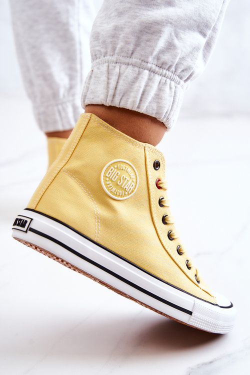 Жіночі високі кросівки Big Star JJ274207 Жовті
