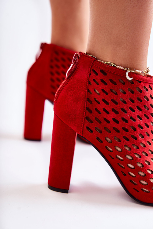 Ажурні замшеві чоботи Red Jenissa