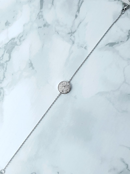 Жіночий браслет ланцюжок Срібний Selene