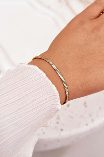 Браслет Змійка з хірургічної сталі Золота