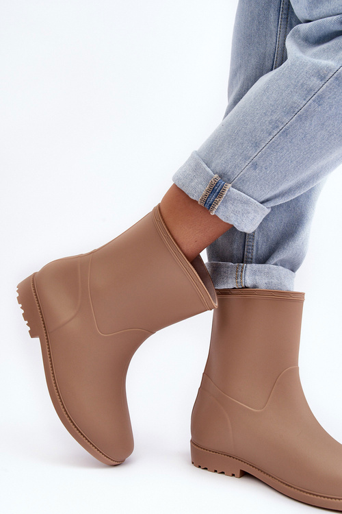 Жіночі класичні калоші сліпони бежеві Solihia