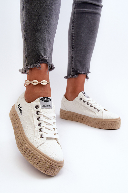 Кросівки з косою Lee Cooper LCW-24-44-2410 Білі