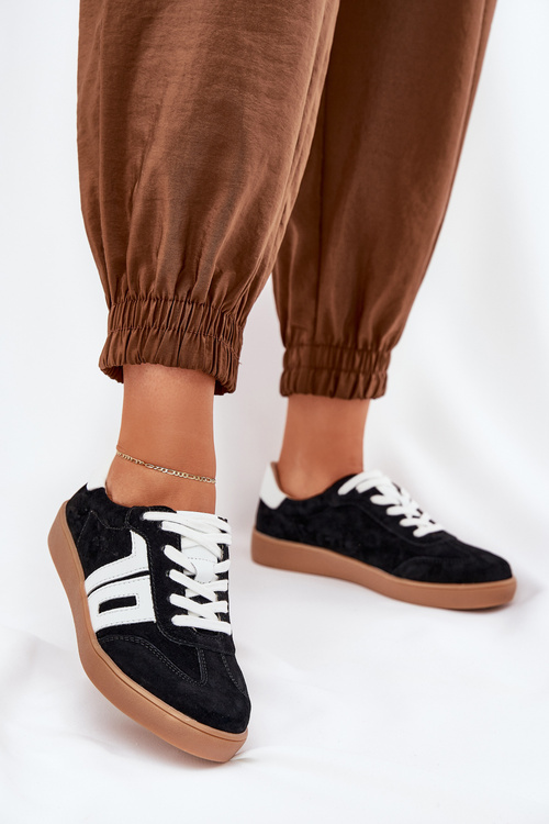 Кросівки Спортивне Взуття Замшеві Vinceza 79517 Чорні