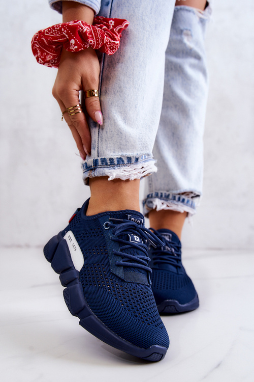 Жіноче спортивне взуття Memory Foam Big Star JJ274274 Темно-синій