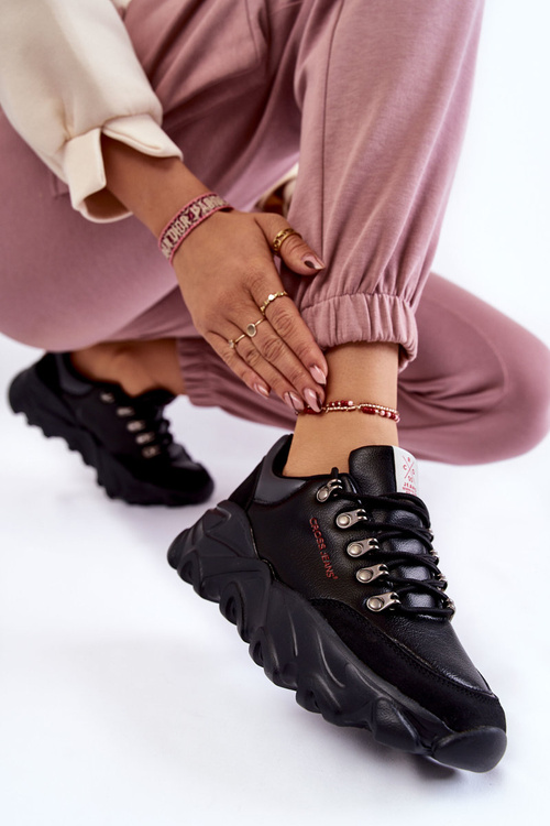 Жіночі кросівки на платформі Cross Jeans KK2R4073C Чорні