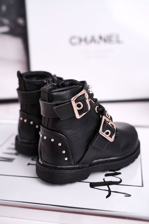 Чоботи дитячі теплі з хутром Black Mary