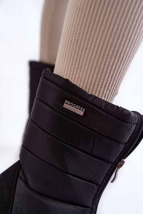 Жіночі легкі утеплені снігові черевики Progress PROGJ-22-129 Black