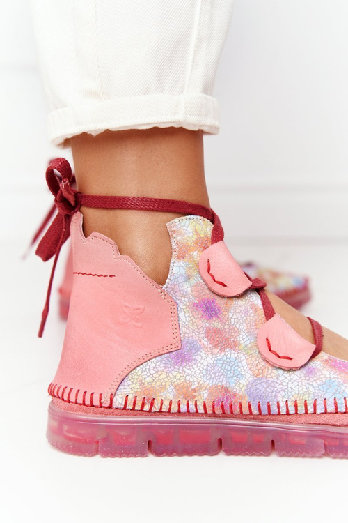 Жіноче шкіряне взуття Maciejka Pink 04457-15