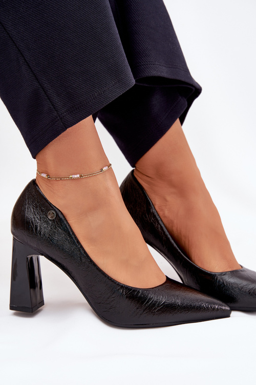 Туфлі На Каблуку Для Жінок Vinceza 62252 Чорні