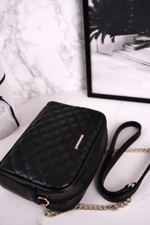 Жіночий клатч MONNARI BAG0200-M20 стьобаний чорний блискучий