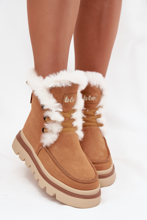 Жіночі зимові чоботи з натурального замші Lee Cooper LCJ-25-01-3738 Camel