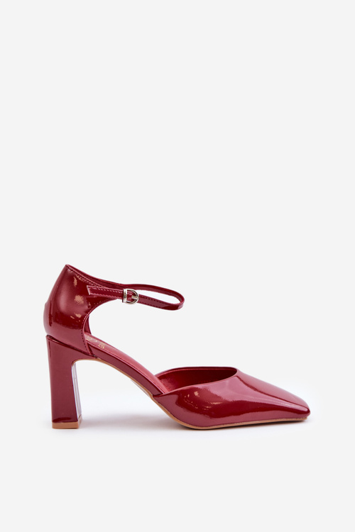 Туфлі на шпильці з лакованої еко шкіри Bordeaux Emindria