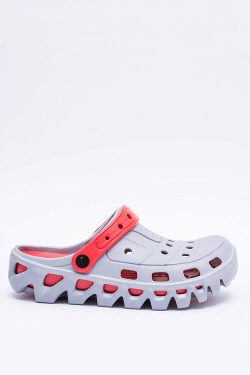 Сірі чоловічі садові легкі шльопанці Kroksy Eva