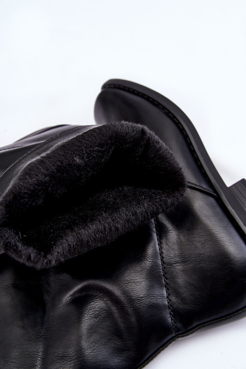 Жіночі теплі чоботи Calan чорного кольору