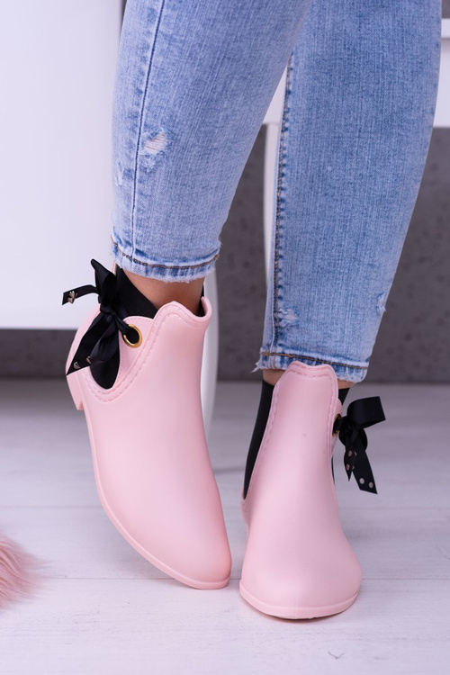 Рожеві матові жіночі тапочки Kalo на шнурівці