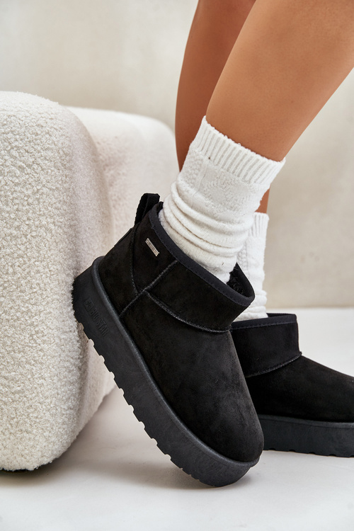 Низькі зимові черевики на платформі Big Star OO274A099 Чорні