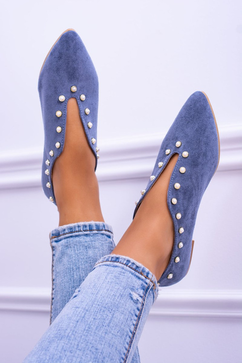 Сині напівчеревики з вирізом Lu Boo Corals Merseo