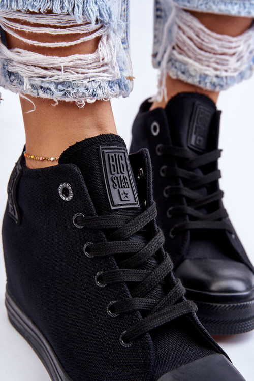 Високі кросівки Hidden Wedge Big Star LL274034 Чорні