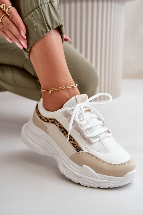 Жіноче спортивне взуття на платформі білі Henley
