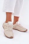 Жіноче Спортивне Взуття З Еко Замші Бежеве Дорелла