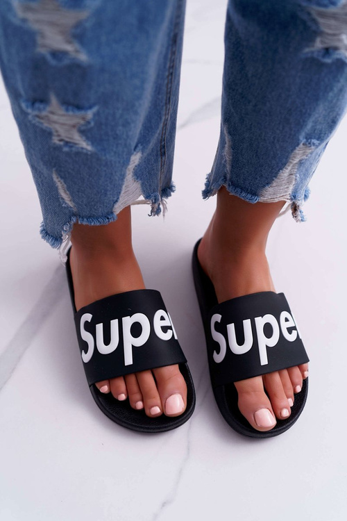 Жіночі шльопанці чорні Super Losaria