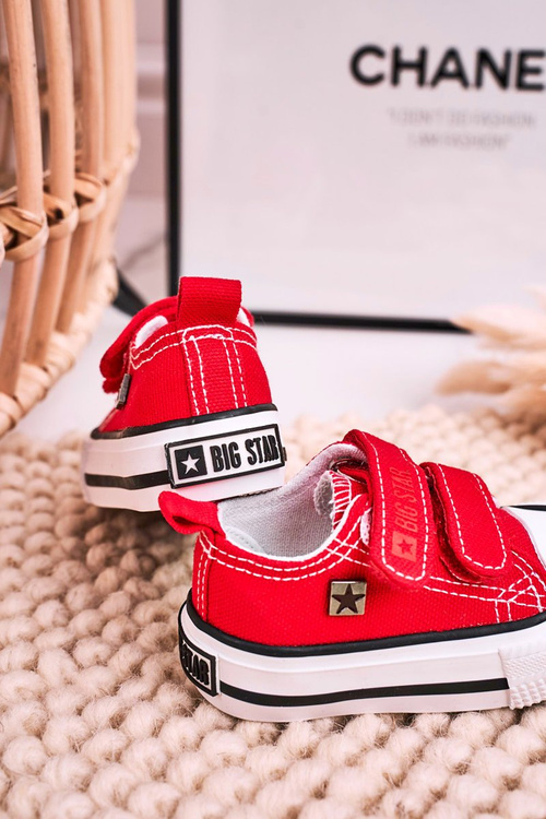 Дитячі кросівки на липучці BIG STAR HH374098 Червоні