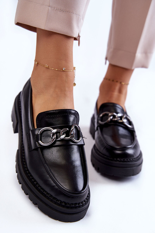 Жіночі лофери Шкіряні лофери La.Fi Black Willows