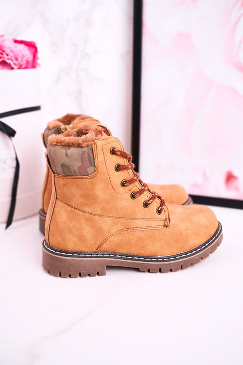 Дитячі черевики утеплені хутром Camel London