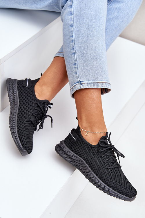 Сітчасті Сліп-Они Спортивне Взуття Жіноче Чорне Harice
