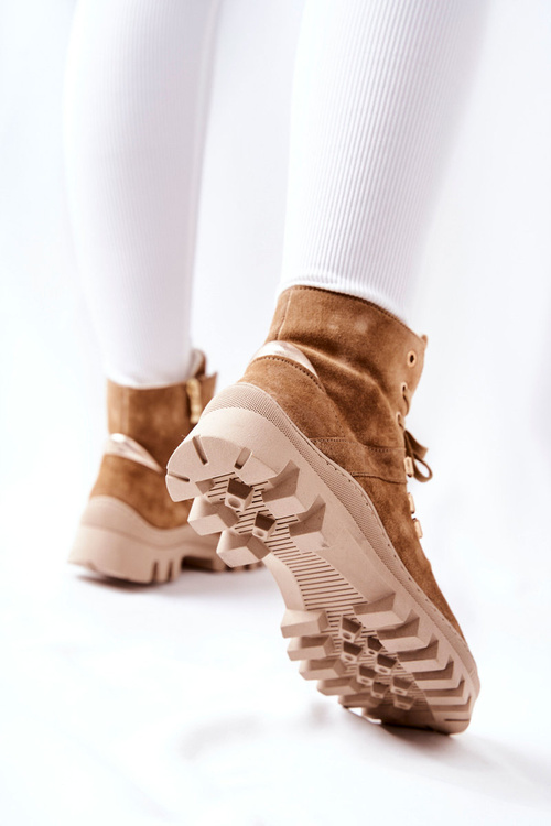 М'які замшеві чоботи Beige Sandstorm