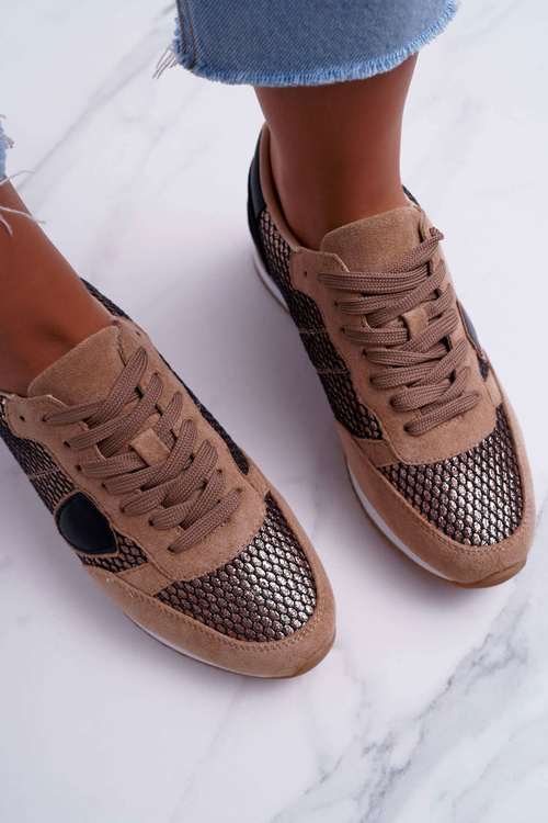 Жіночі спортивні черевики бежеві Mundo