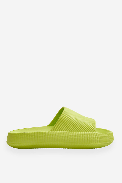 Модні легкі шльопанці на масивній підошві Лайм Ребел