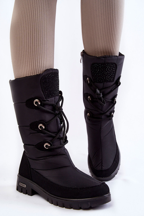 Високі теплі зимові черевики Progress PROGJ-20-07 Чорні