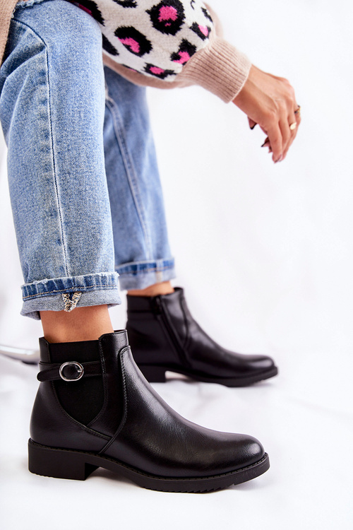 Жіночі теплі черевики Jodhpur Black Janette