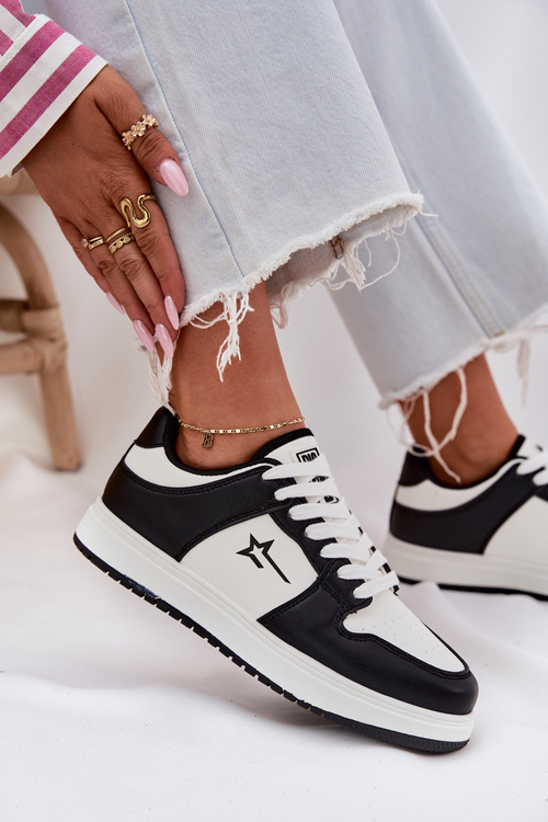 Жіночі Кросівки Big Star RR274A240 HI-POLY SYSTEM Біло-Чорні