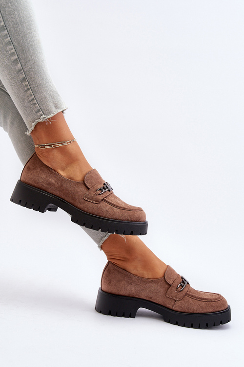 Жіночі шкіряні мокасини з декором Темно-зелена Лоралейма