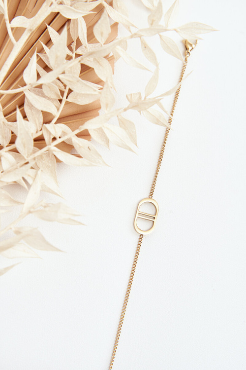 Жіночий золотий браслет з нержавіючої сталі