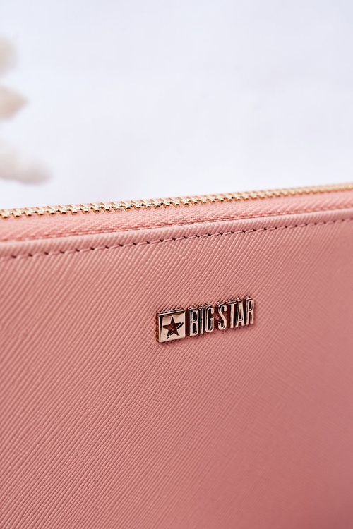 Великий шкіряний гаманець Big Star HH674002 Рожевий