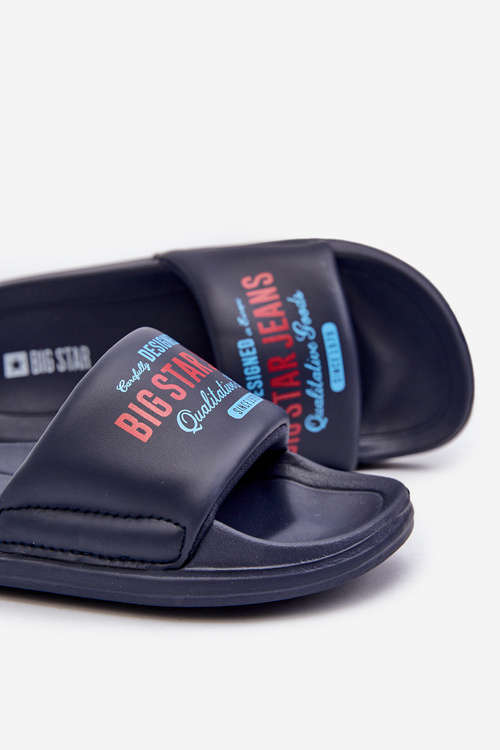 Big Star NN374516 Темно-сині дитячі поролонові шльопанці