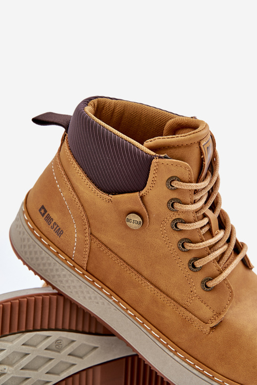 Чоловічі черевики на шнурівці Big Star OO174561 Hi-Poly System Camel