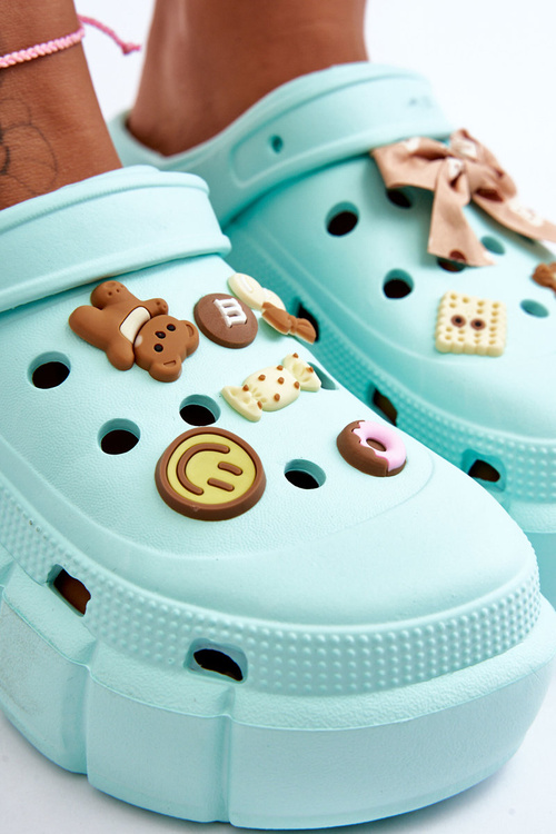 Жіночі поролонові тапочки Crocs з орнаментом Green Marlett