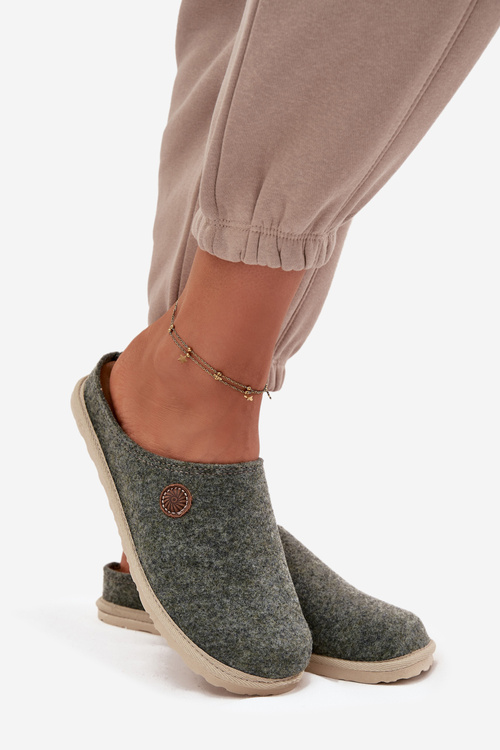 Домашнє взуття жіночі тапочки Inblu CS000047 зелені