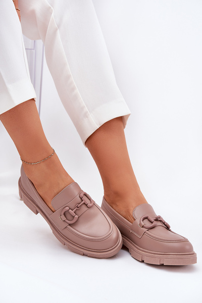 Жіночі Мокасини Еко Шкіра З Декоративним Деталем Хакі Сефтас